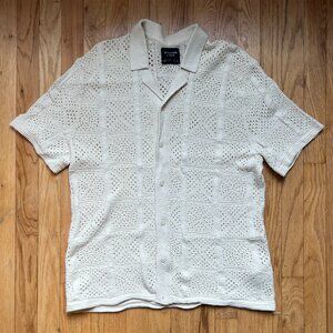 Abercrombie Crochet Men's Summer Button Down